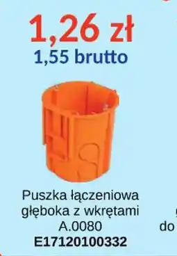 AT Puszka łączeniowa głęboka z wkrętami oferta