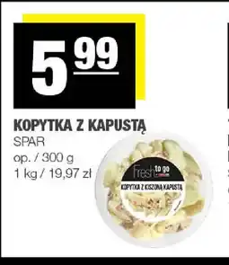 EuroSPAR Kopytka z kapustą Spar oferta