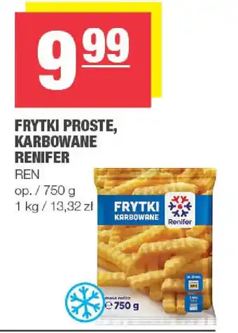 EuroSPAR Frytki proste, karbowane Renifer oferta