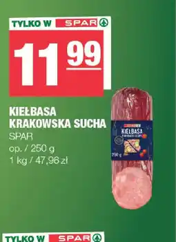 EuroSPAR Kiełbasa Krakowska Sucha Spar oferta