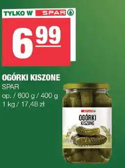 EuroSPAR SPAR Ogórki kiszone oferta