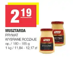 EuroSPAR Prymat Musztarda oferta