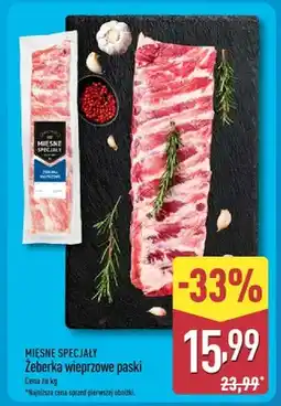 ALDI Żeberka wieprzowe paski oferta