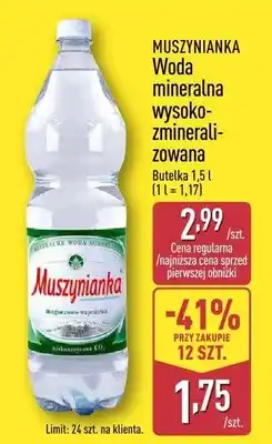 ALDI Woda mineralna wysoko-zmineralizowana oferta