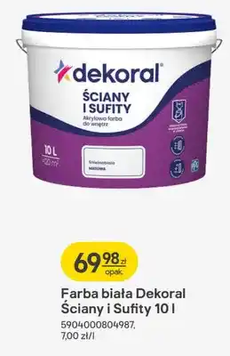 Farba biała ściany i sufity