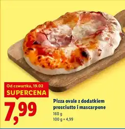 Lidl Pizza ovale z dodatkiem prosciutto i mascarpone oferta
