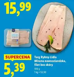 Lidl Miruna nowozelandzka, filet bez skóry oferta