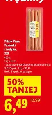 Lidl Parówki z indyka XXL oferta