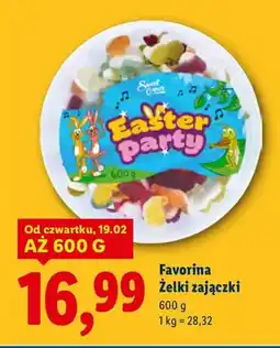 Lidl Żelki zajączki oferta