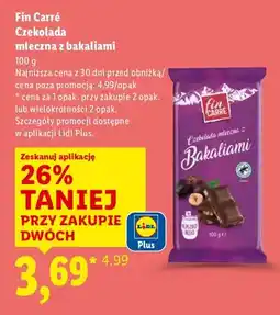 Lidl Czekolada mleczna z bakaliami oferta