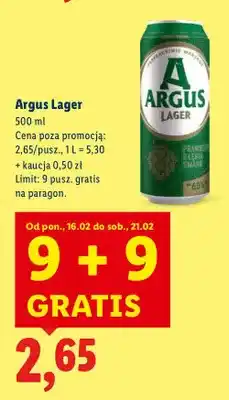 Lidl Piwo Lager oferta