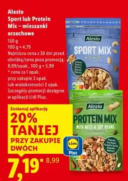Lidl Sport lub Protein Mix - mieszanki orzechowe oferta