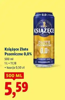 Lidl Piwo Złote Pszeniczne 0,0% oferta