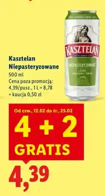 Lidl Piwo Niepasteryzowane oferta