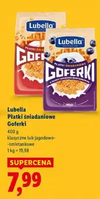 Lidl Płatki śniadaniowe Goferki klasyczne lub jagodowo-śmietankowe oferta