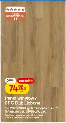 Castorama Panel winylowy SPC Dąb Lizbona oferta