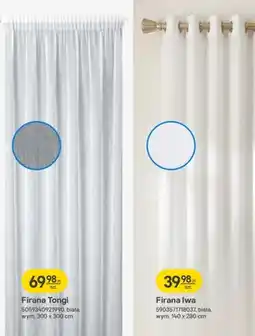 Castorama Firana Iwa biała wym. 140 x 280 cm oferta