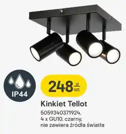 Castorama Kinkiet Tellot 4 x GU10, czarny, nie zawiera źródła światła oferta