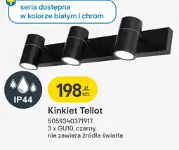 Castorama Kinkiet Tellot 3 x GU10, czarny, nie zawiera źródła światła oferta