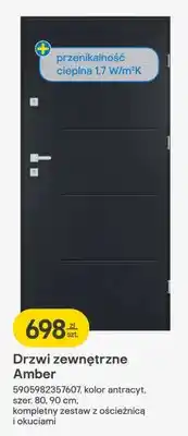 Castorama Drzwi zewnętrzne Amber oferta