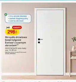 Castorama Skrzydło drzwiowe bezprzylgowe Exmoor z czarnym obrzeżem oferta