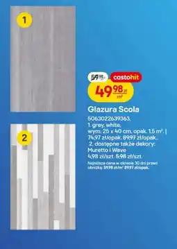 Castorama Glazura Scola grey oferta