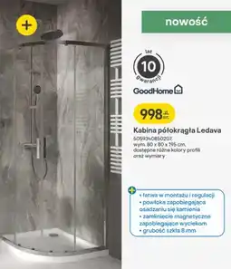 Castorama Kabina półokrągła Ledava oferta