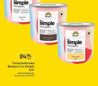 Farba kolorowa It's Simple plamoodporna
