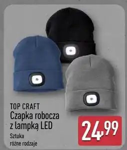 ALDI Czapka robocza z lampką LED różne rodzaje oferta