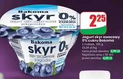 Dino Jogurt skyr owocowy 0% cukru Bakoma oferta