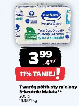 Netto Twaróg półtłusty mielony 3-krotnie maluta oferta