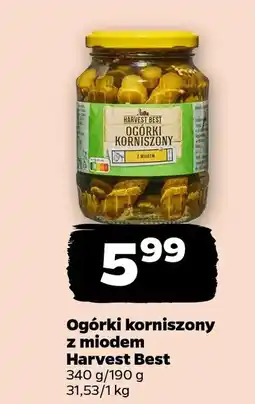 Netto Ogórki korniszony z miodem Harvest Best oferta
