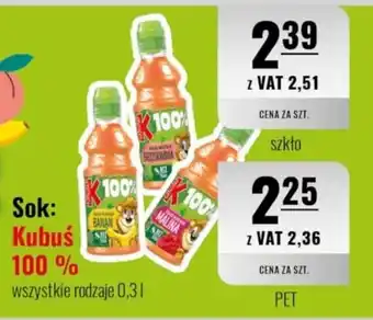 Eurocash Sok: Kubuś 100% oferta