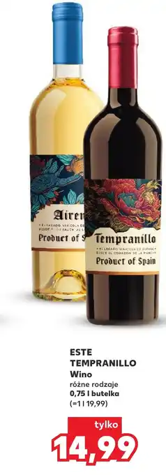 Kaufland Wino Este Tempranillo oferta
