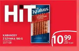 Selgros Krakus Kabanosy z szynką oferta