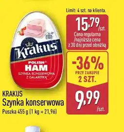 ALDI Krakus Szynka konserwowa oferta