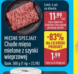 ALDI Mięsne Specjały Chude mięso mielone z szynki wieprzowej oferta