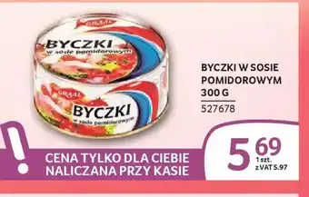 Selgros Byczki w sosie pomidorowym oferta