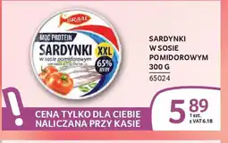 Selgros Graal Sardynki w sosie pomidorowym oferta