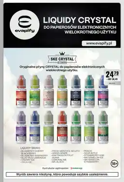 Eurocash Liquidy crystal do papierosów elektronicznych wielokrotnego użytku oferta