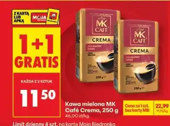 Biedronka Kawa mielona MK Café Crema, 250 g oferta