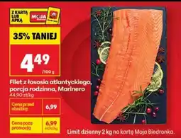 Biedronka Filet z łososia atlantyckiego porcja rodzinna Marinero oferta