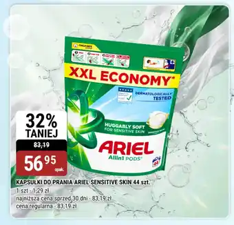 Kapsułki do prania ariel sensitive skin