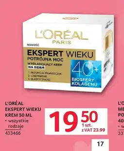 Selgros L'Oréal Ekspert Wieku Krem oferta