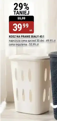 bi1 Kosz na pranie biały 45 l oferta