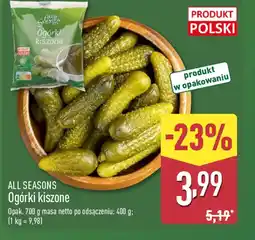 ALDI ALL SEASONS Ogórki kiszone oferta