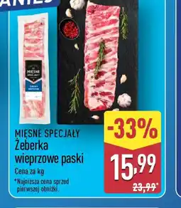 ALDI Mięsne Specjały Zeberka wieprzowe oferta