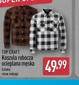 ALDI TOP CRAFT Koszula robocza ocieplana męska oferta