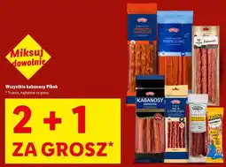 Lidl Wszystkie kabanosy Pikok oferta