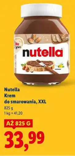 Lidl Nutella Krem do smarowania, XXL oferta